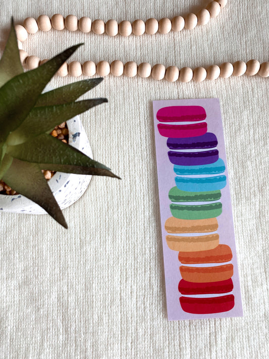 Rainbow Macaroon Bookmark