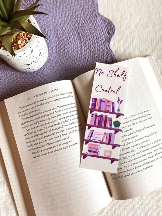 No Shelf Control Bookmark