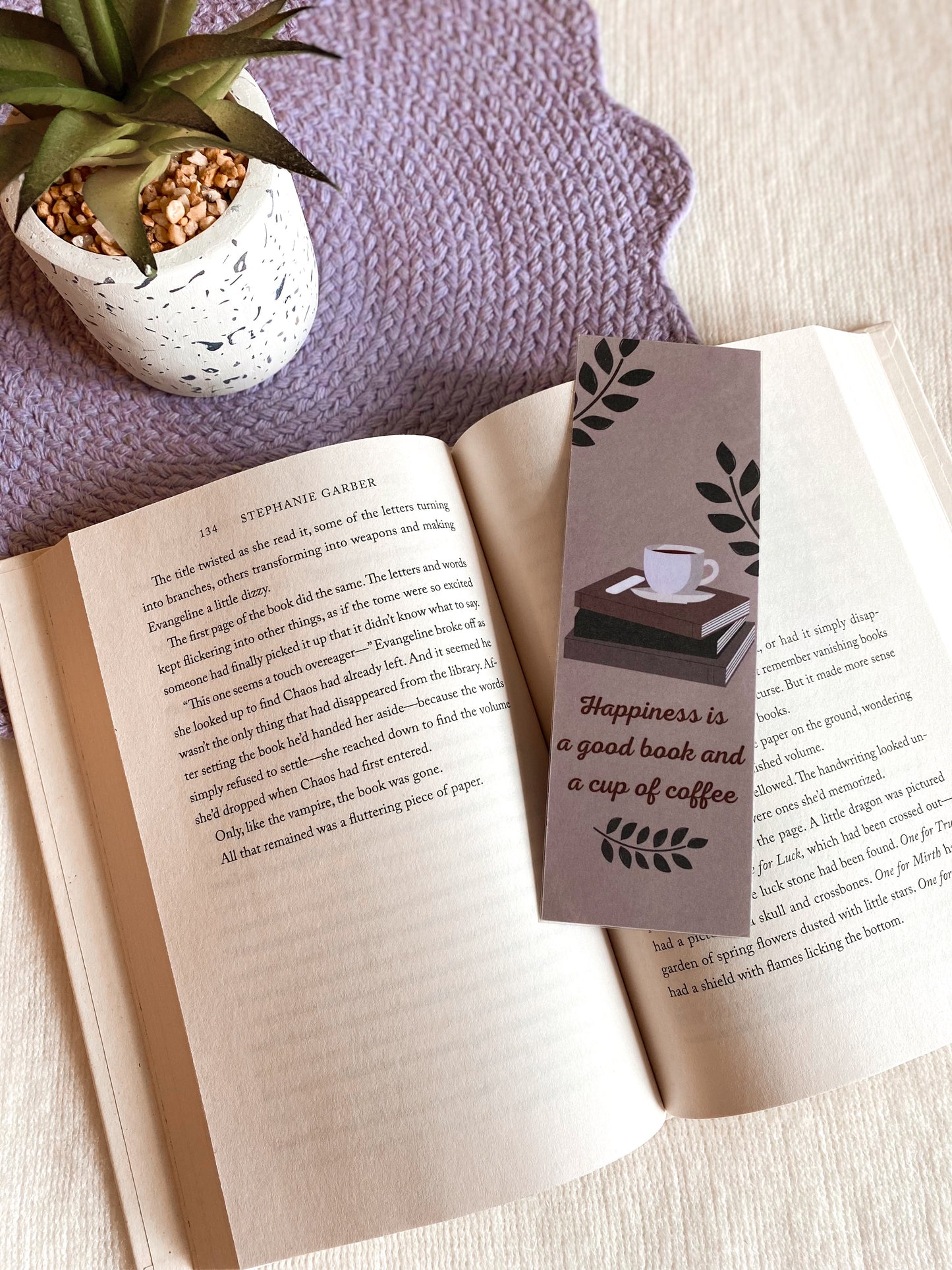 Coffee and a Book Bookmark