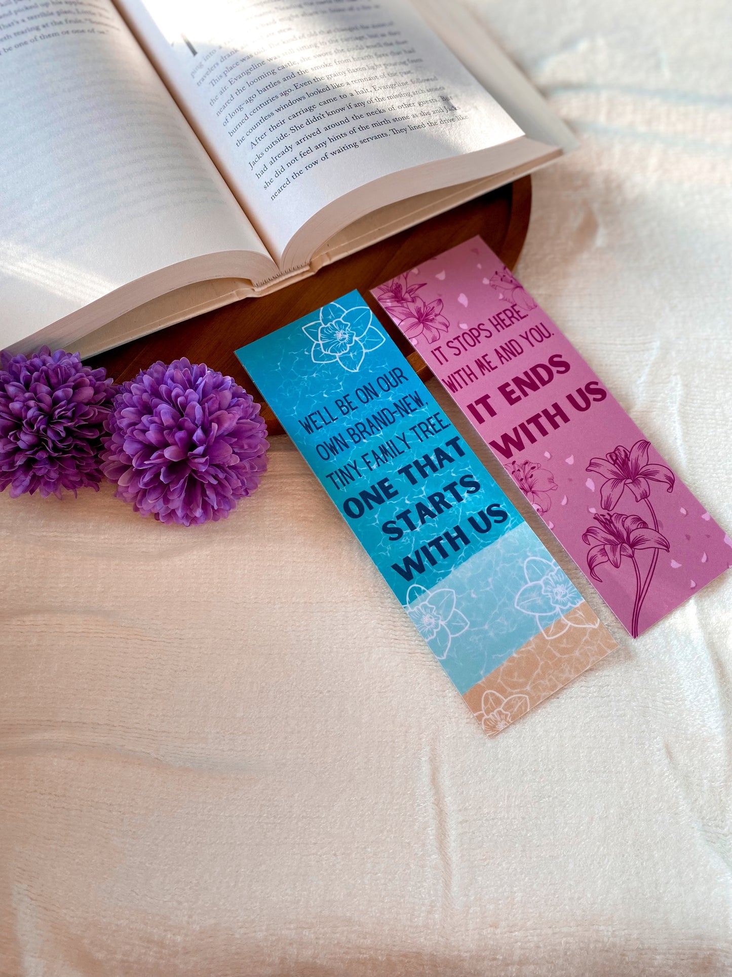 It Ends With Us & It Starts With Us Bookmarks